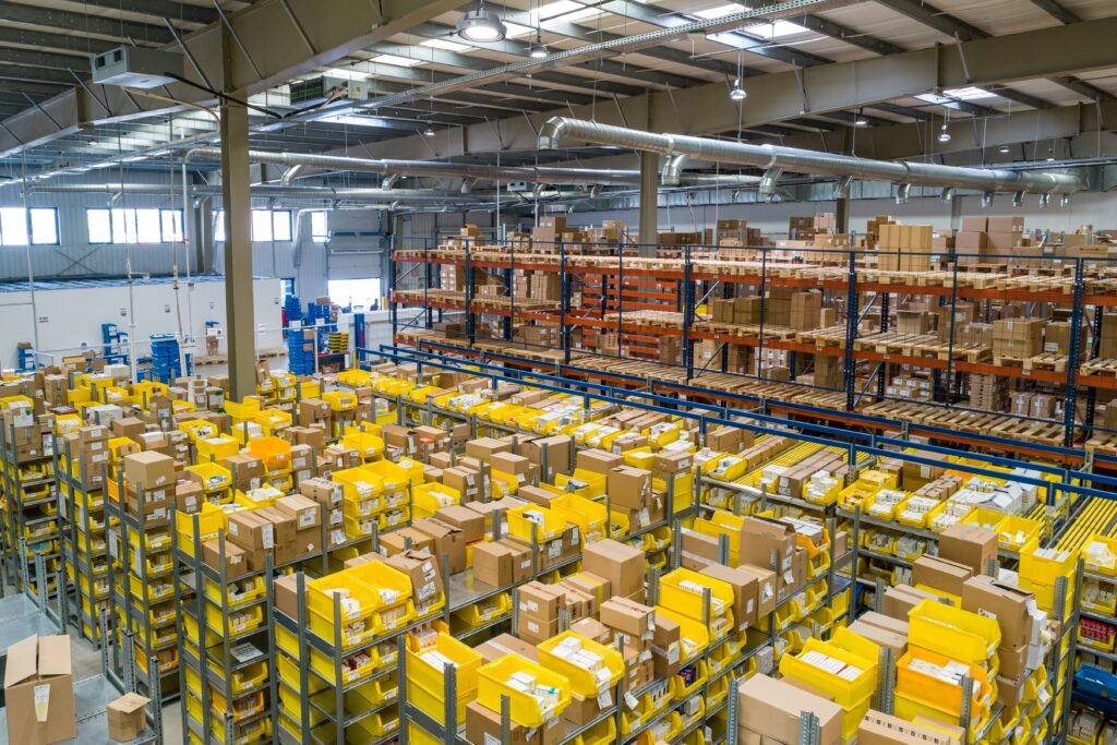 Organized logistics hub ensuring speed, safety, and express delivery of cargo.
